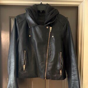 BLANKNYC Faux leather moto jacket